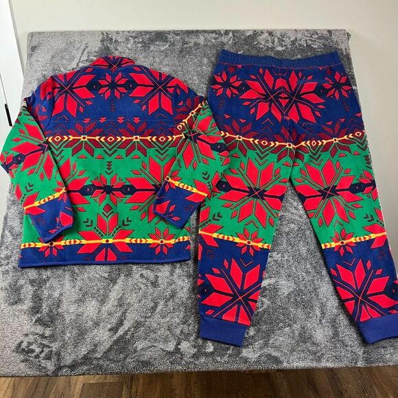 Polo Ralph Lauren Fair Isle Brushed Fleece Pullover Jogger Set Men's M/L NWOT - Picture 13 of 15